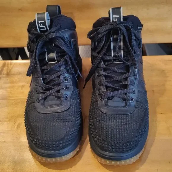 Nike Lunar Force 1 Duckboot black gum sole size 9.5
